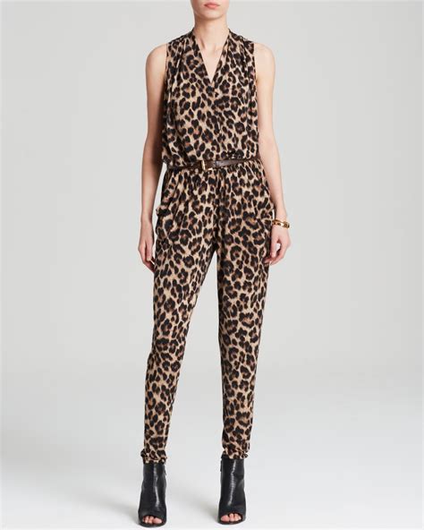 michael michael kors animal-printed cotton romper|Animal Print MICHAEL Michael Kors Jumpsuits & Rompers .